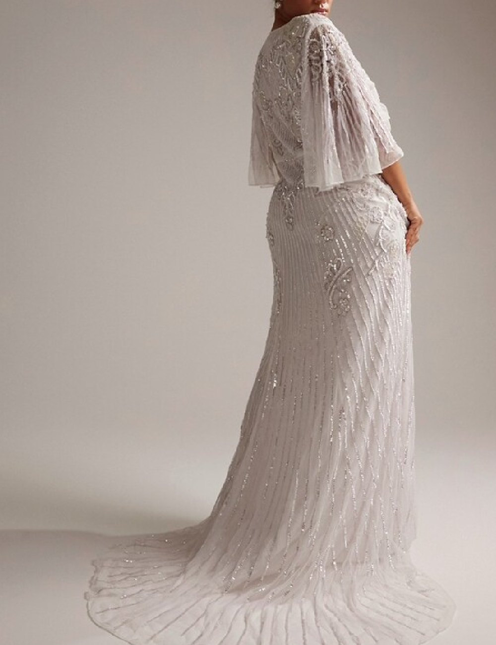 Rochie lunga ASOS Curve, alb - 1 | YEO