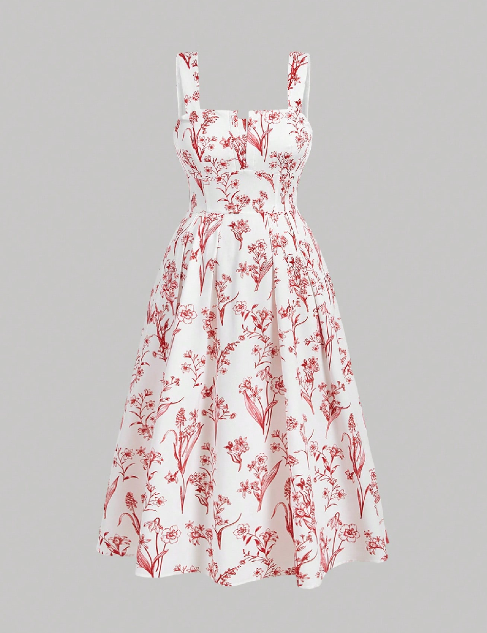 Rochie medie SHEIN CURVE, alb