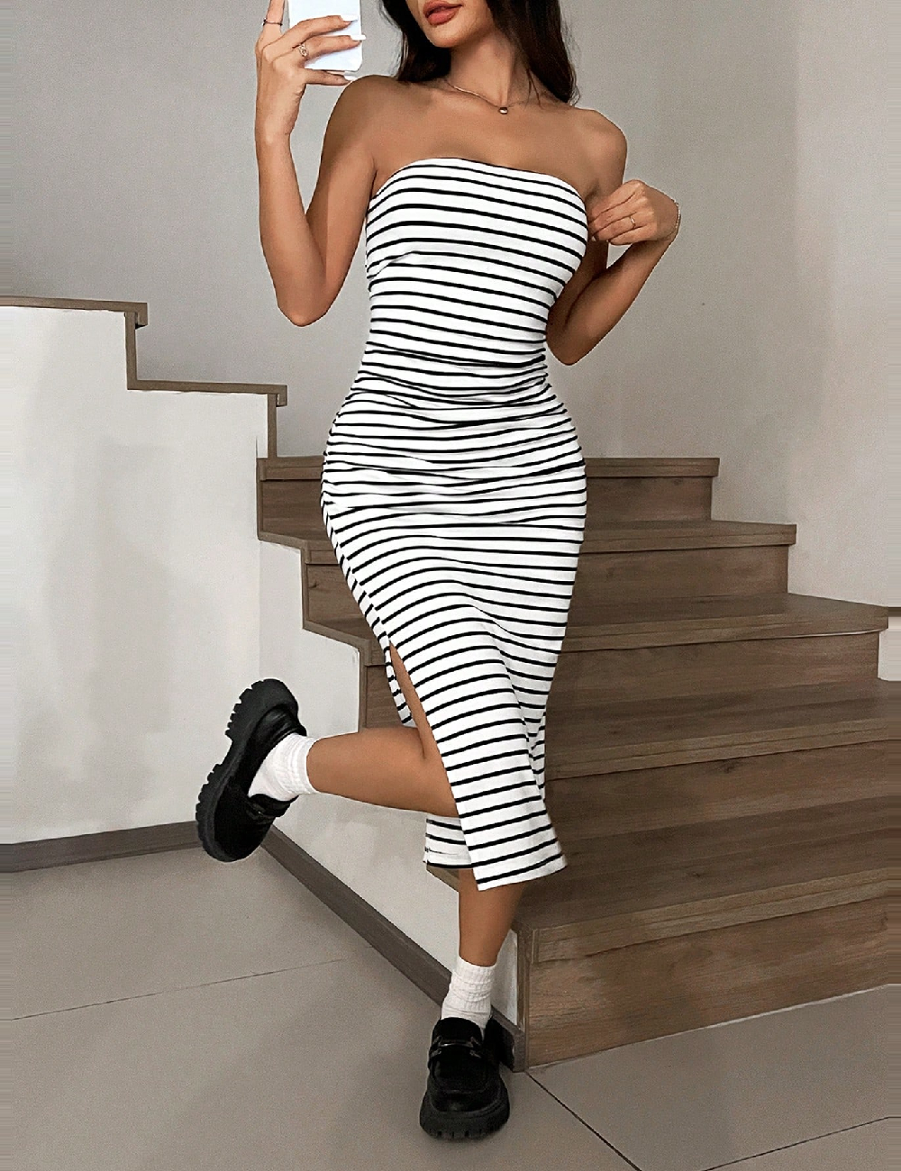 Set Rochii 2 bucati SHEIN, negru/alb