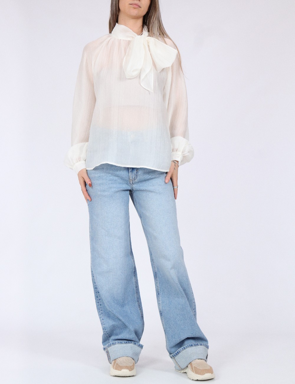 Bluza Jacqueline de Yong, alb - 1 | YEO