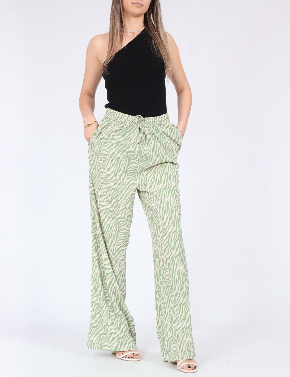 Pantaloni Only, verde - 1 | YEO