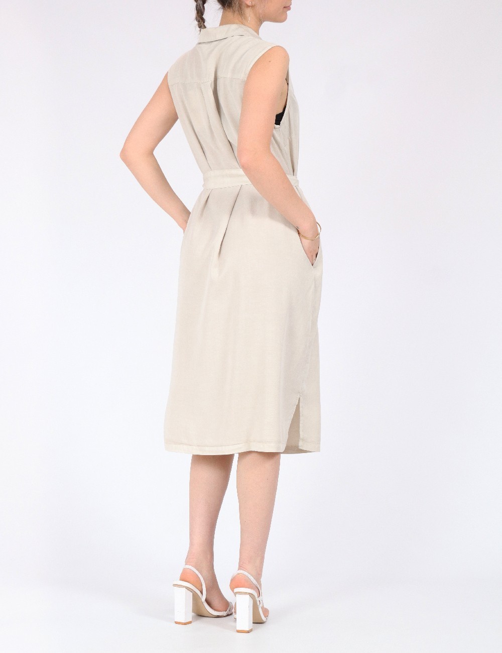 Rochie medie Vero Moda, crem - 1 | YEO