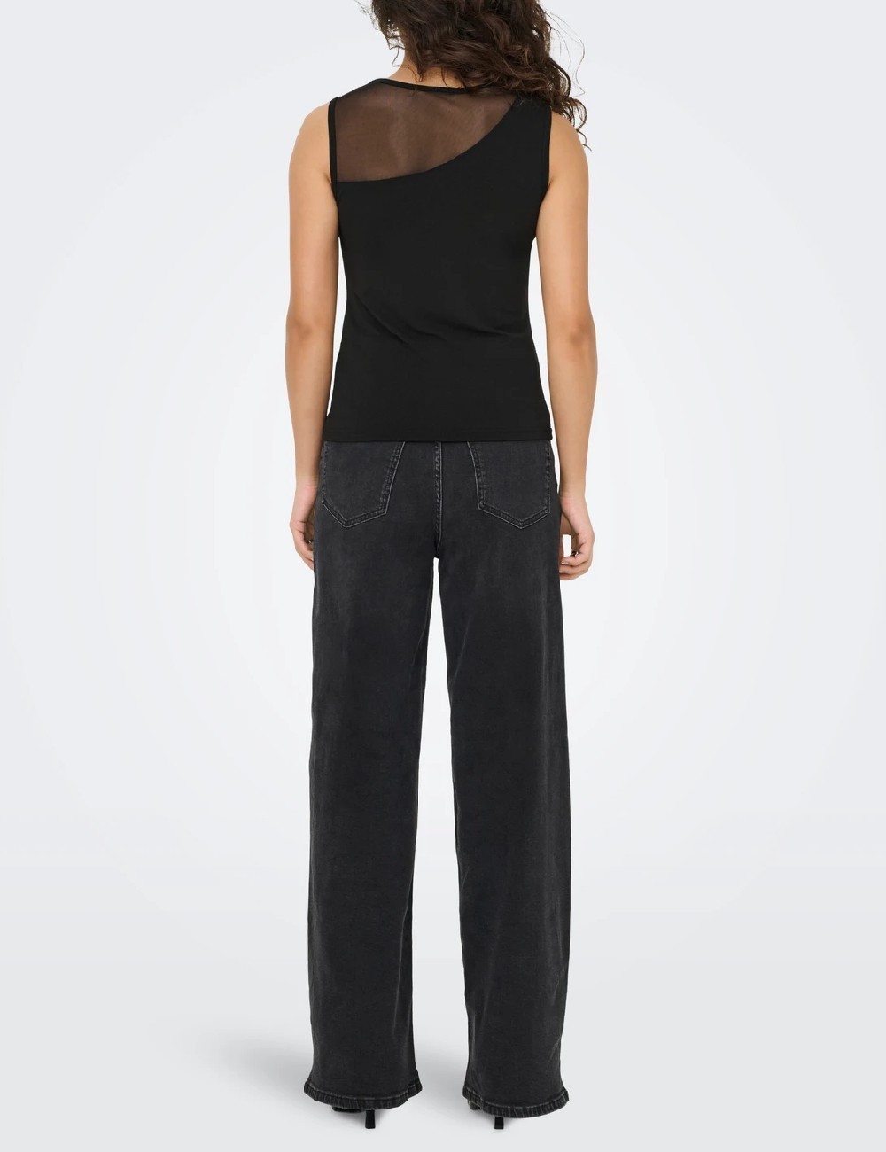 Top Jacqueline de Yong, negru - 1 | YEO