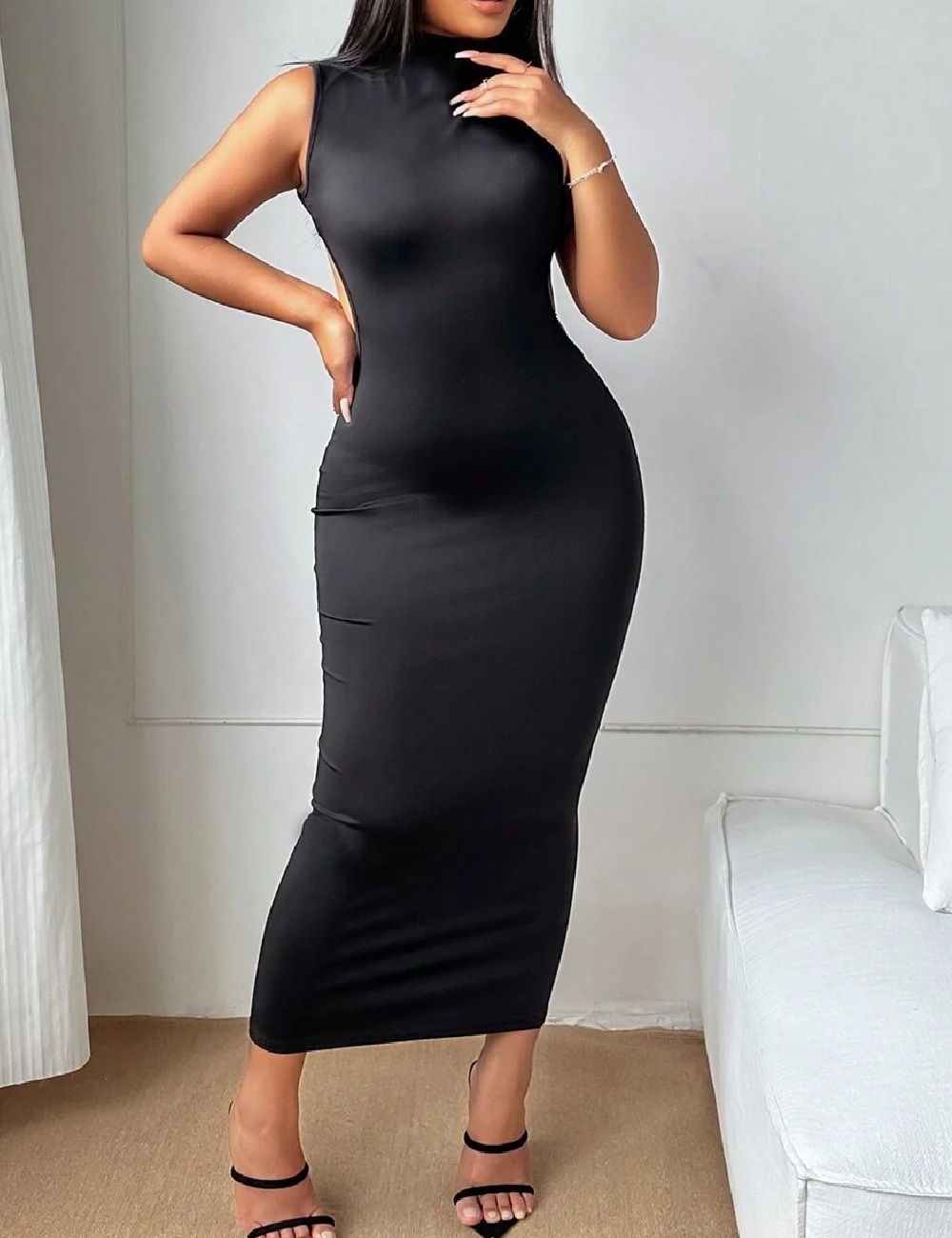 Rochie lunga SHEIN, negru