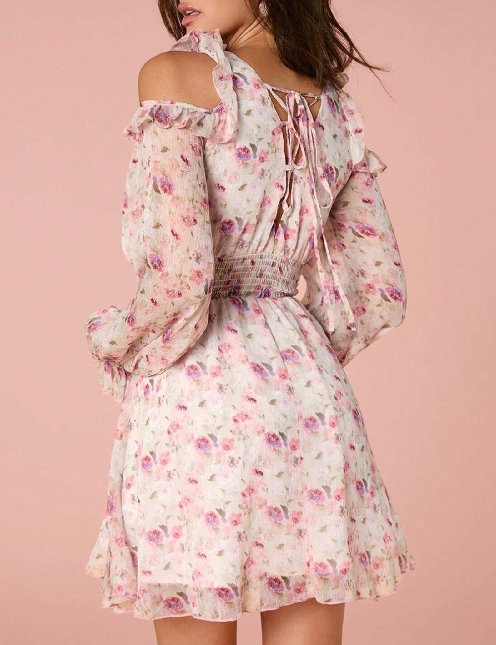 Rochie scurta SHEIN, floral print - 1 | YEO
