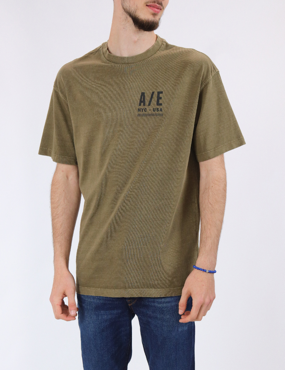 Tricou Oversize American Eagle, verde