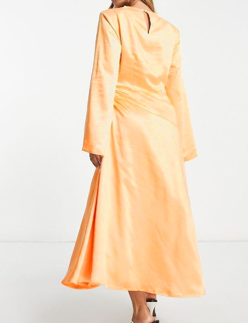 Rochie medie Pretty Lavish, portocaliu - 1 | YEO