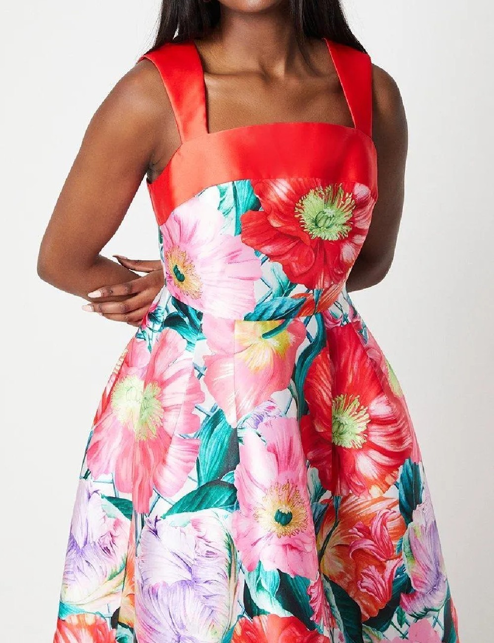 Rochie medie Coast, rosu - 1 | YEO