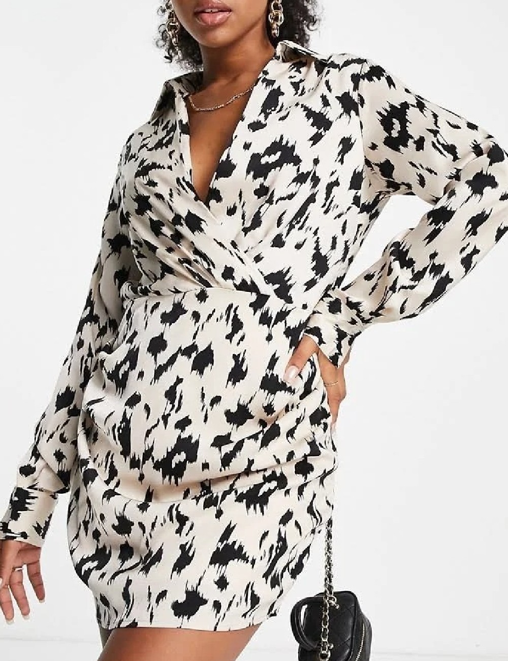 Rochie scurta IN THE STYLE, crem - 1 | YEO