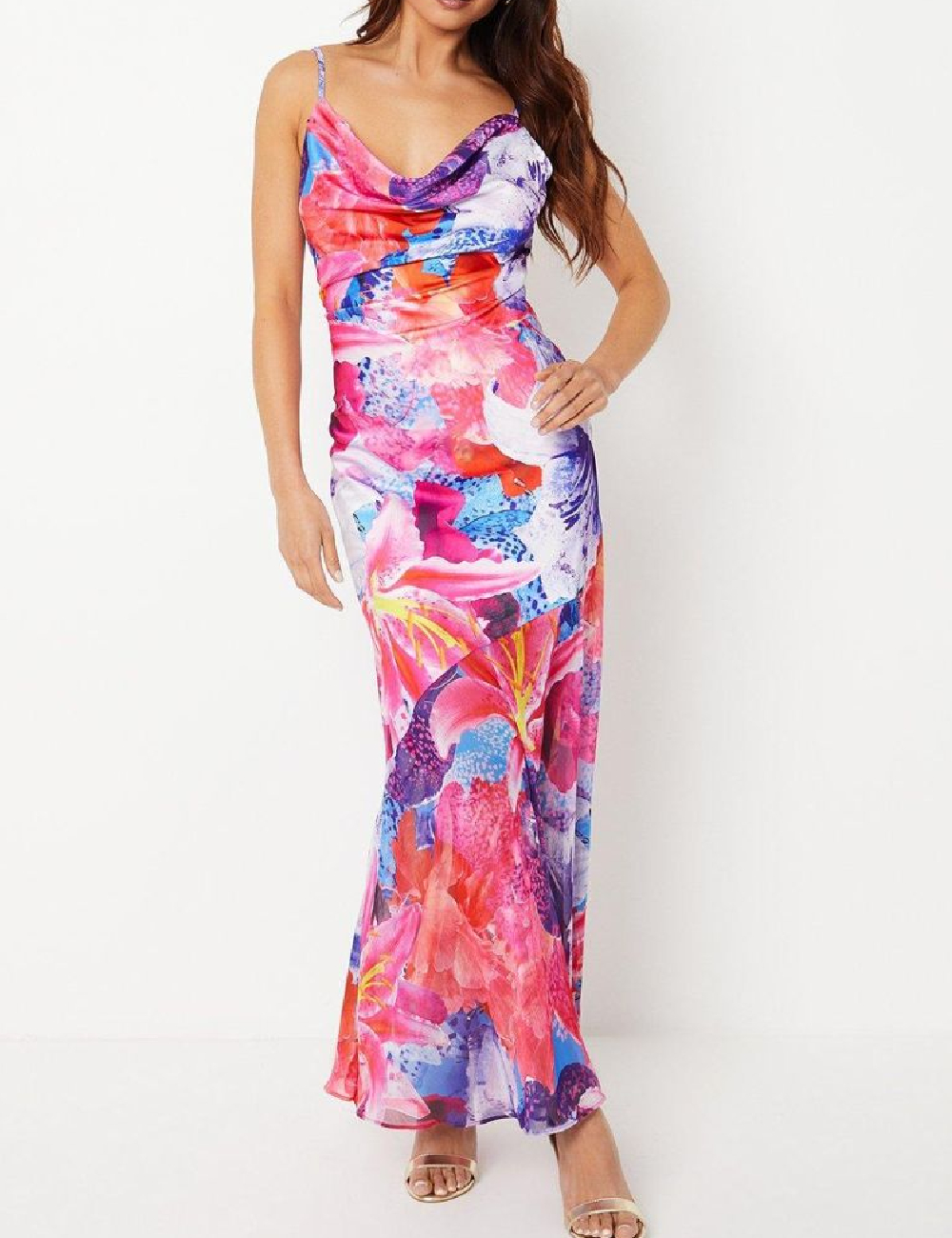 Rochie lunga Coast, mix culori