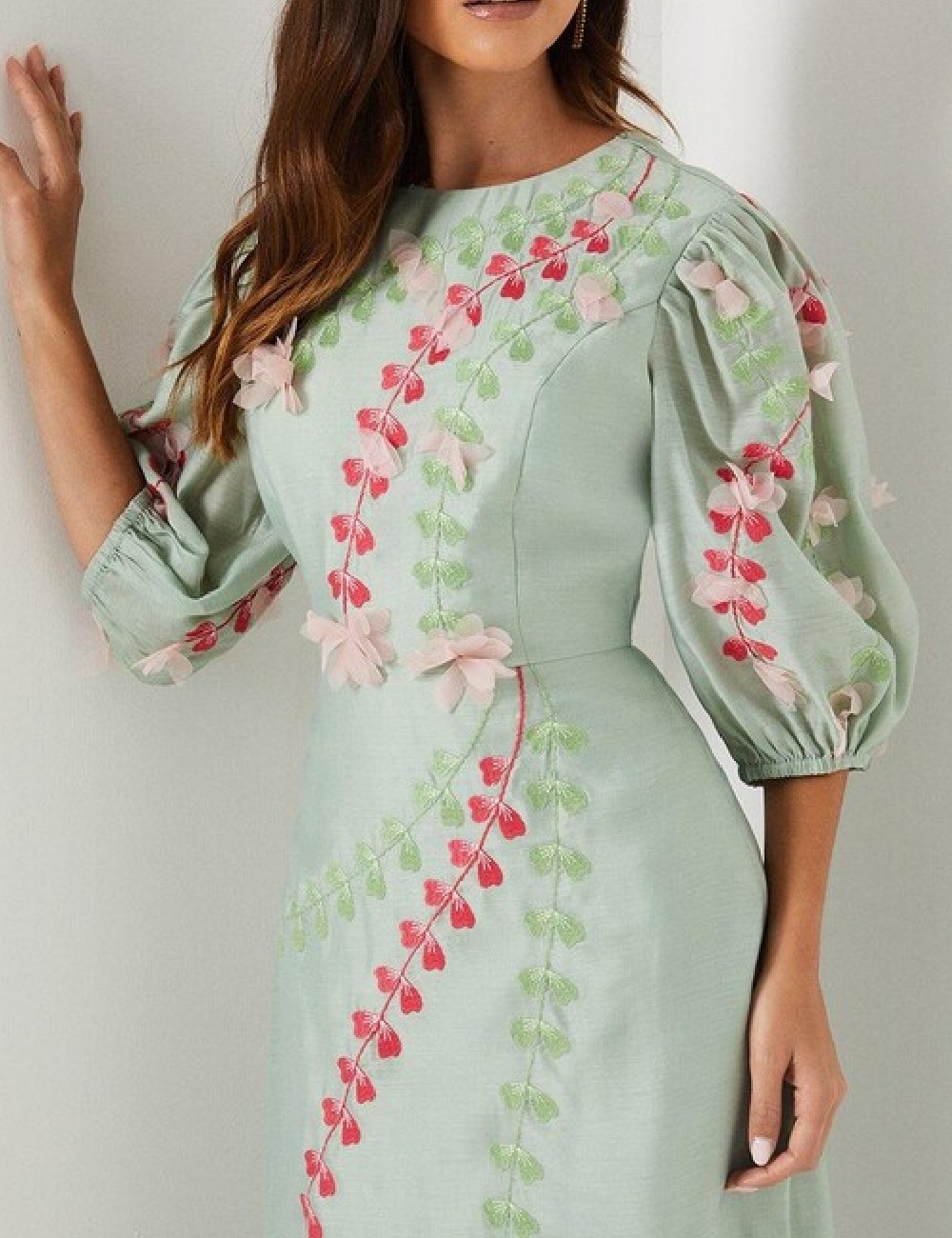 Rochie medie Coast, verde - 1 | YEO