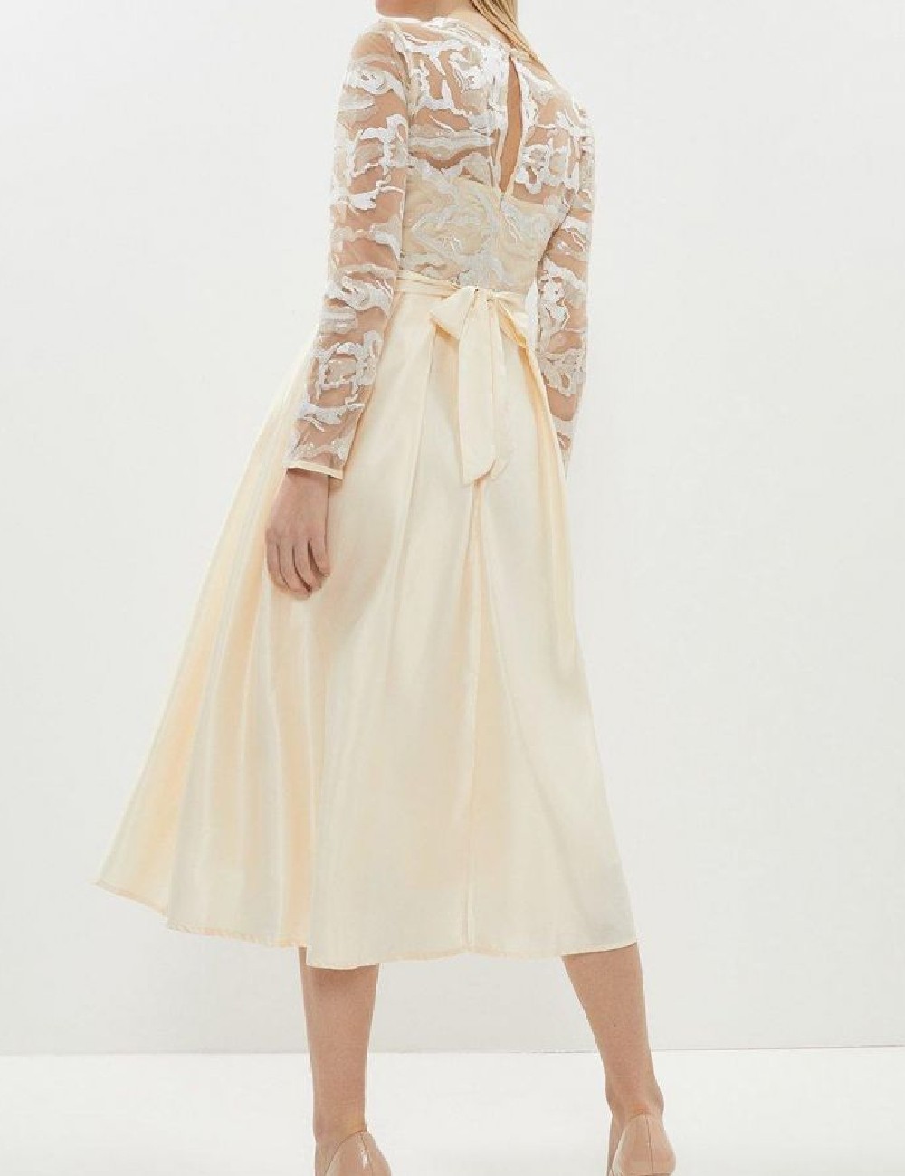Rochie medie Coast, crem - 1 | YEO