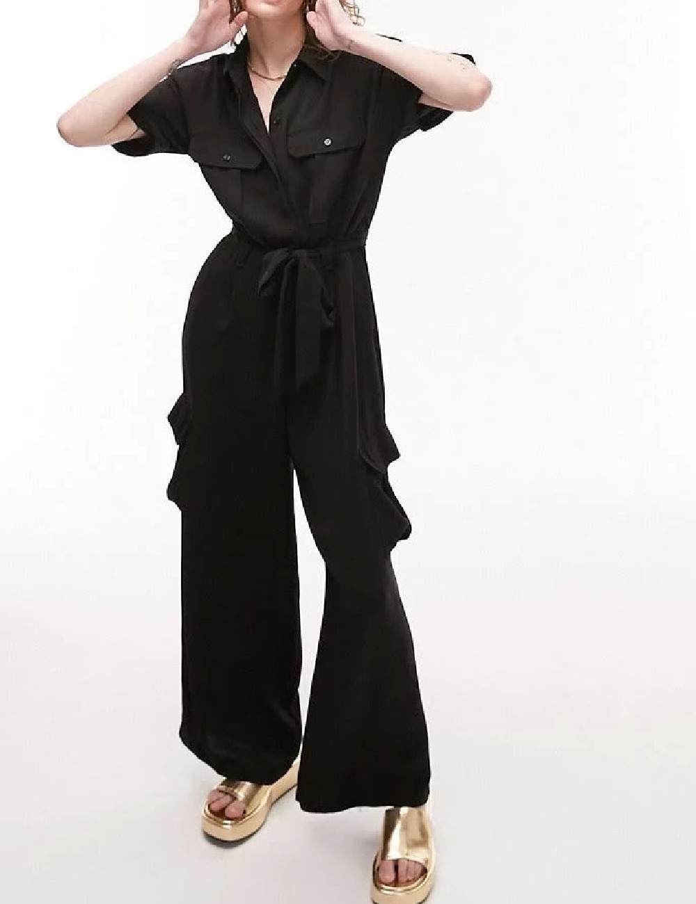 Salopeta Top Shop, negru - 1 | YEO