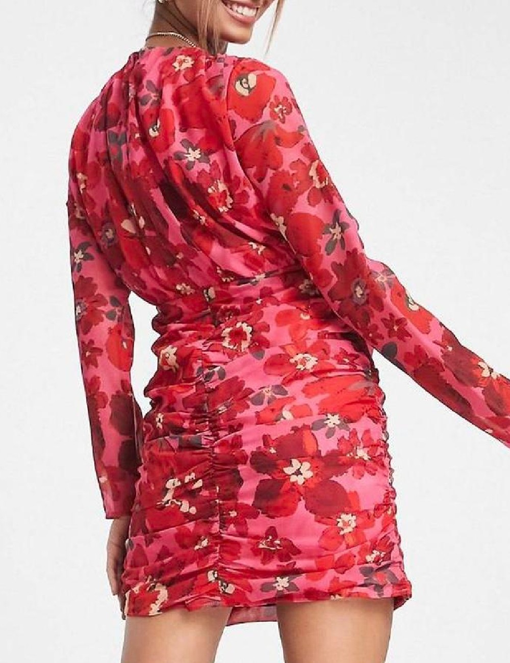 Rochie scurta Hope & Ivy, roz - 1 | YEO