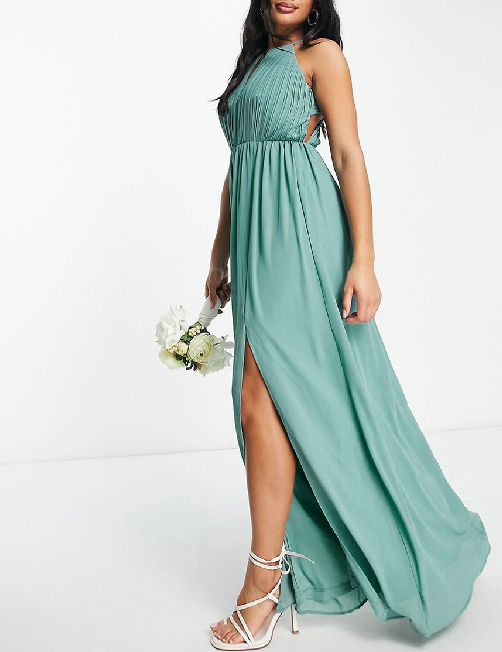 Rochie lunga TFNC London, turcoaz - 1 | YEO