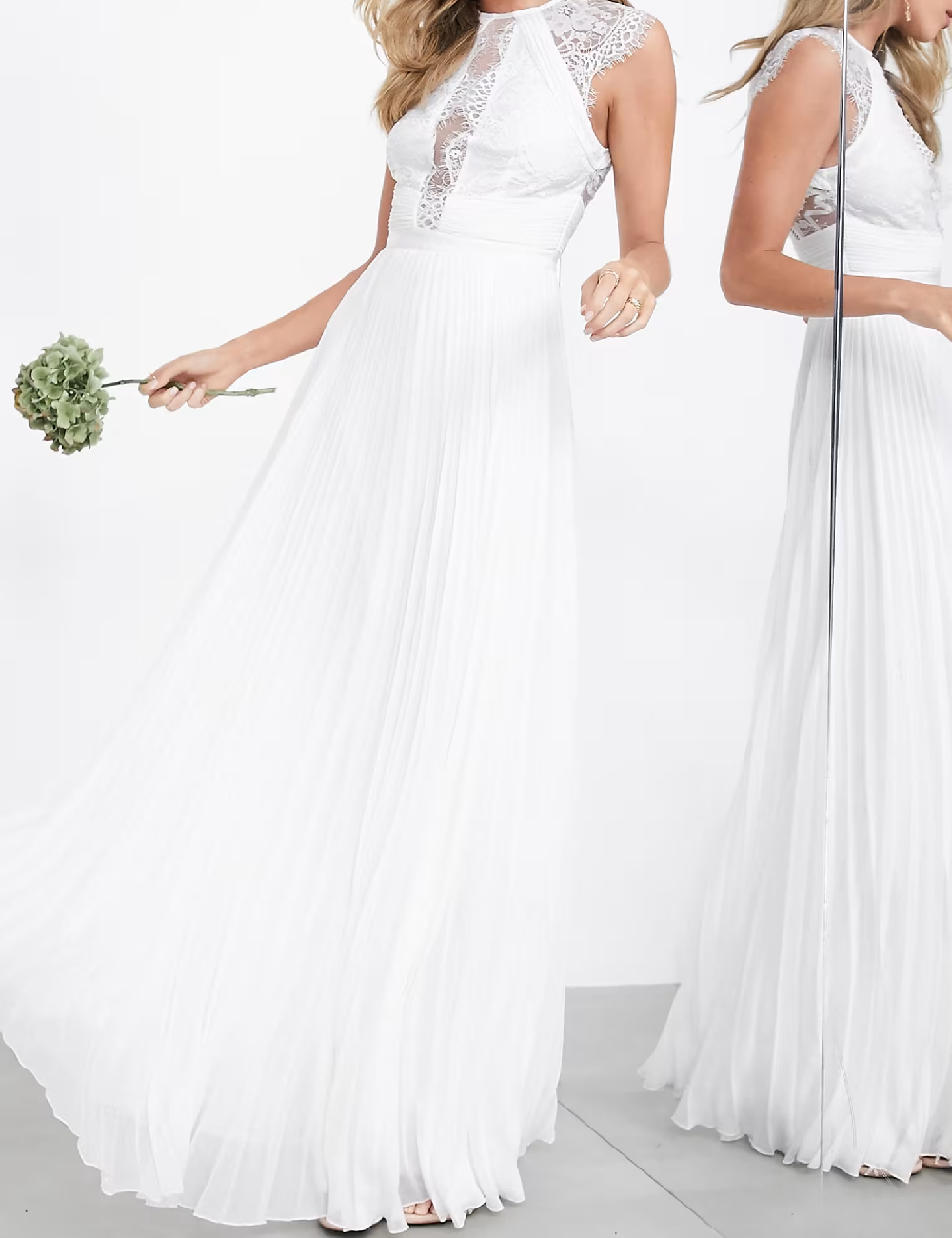Rochie lunga ASOS, alb