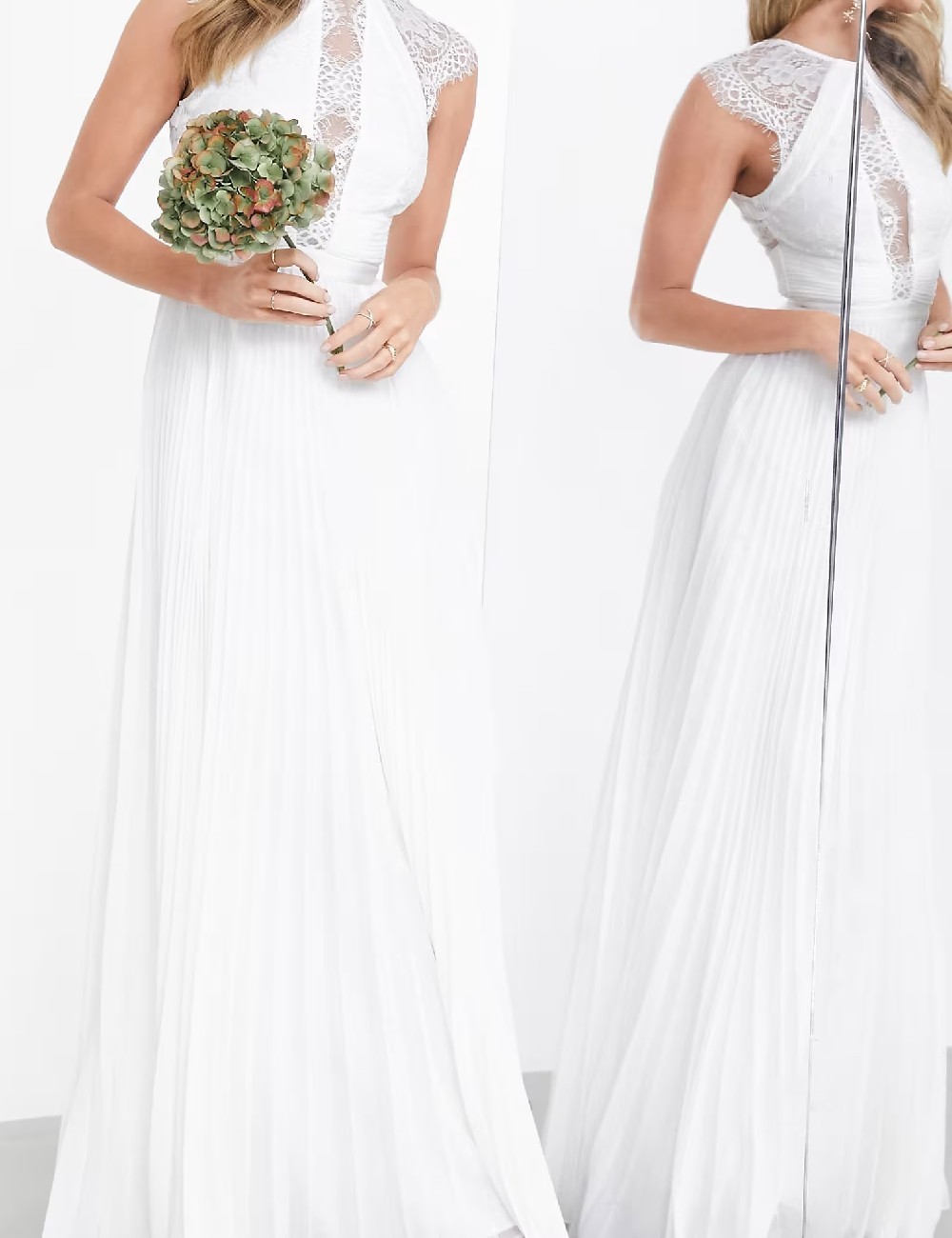 Rochie lunga ASOS, alb - 1 | YEO
