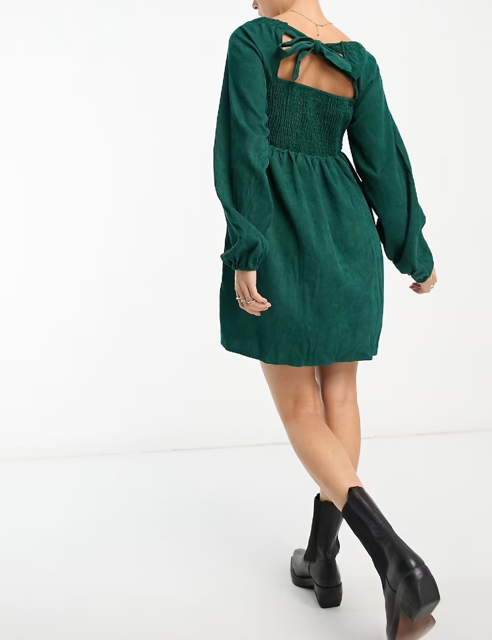Rochie scurta Lola May, verde - 1 | YEO