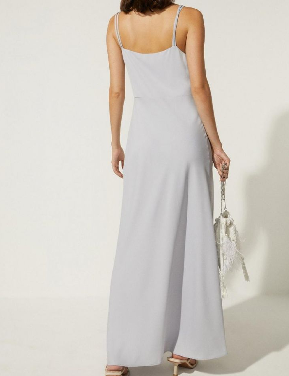 Rochie lunga Oasis, gri - 1 | YEO
