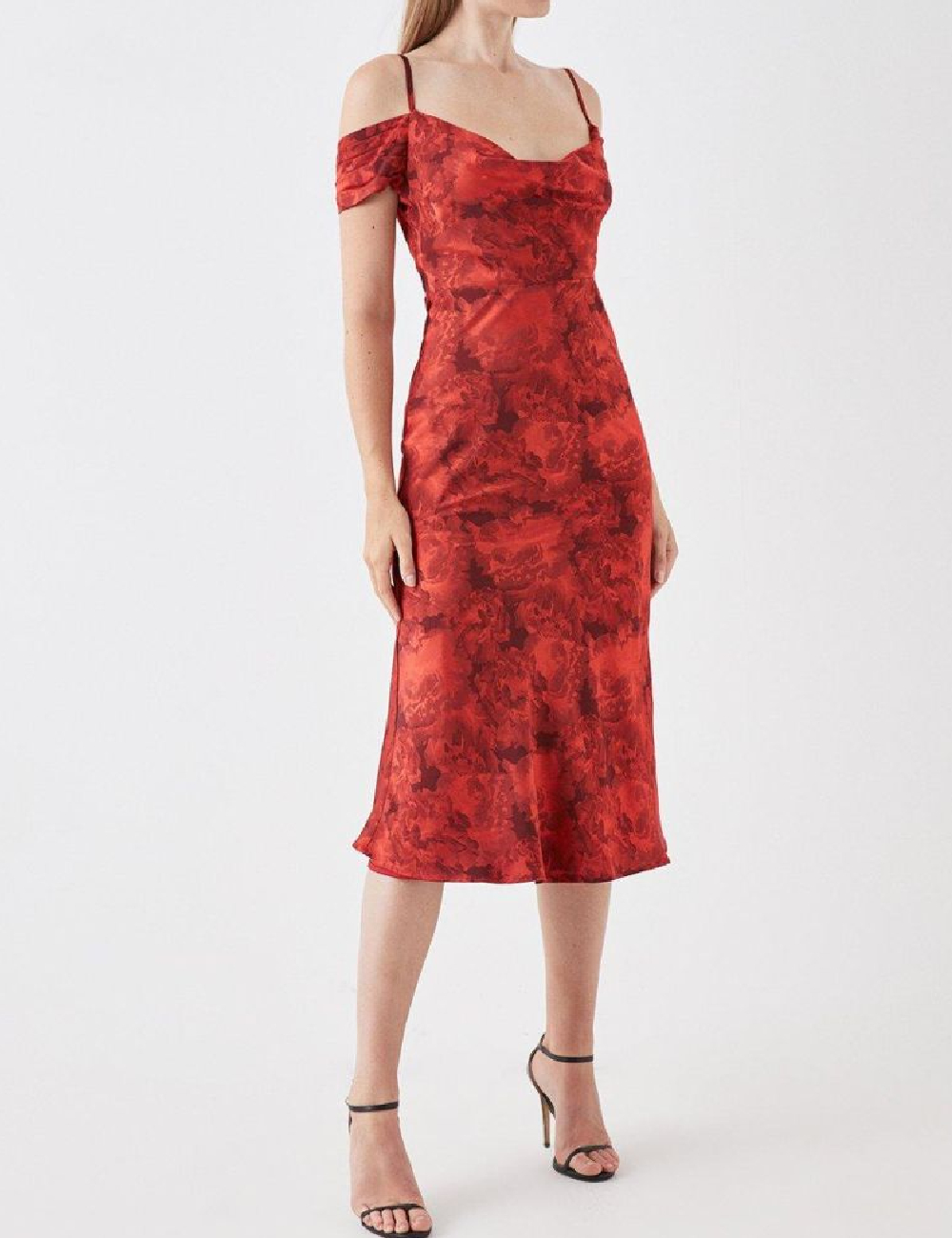 Rochie medie Coast, rosu