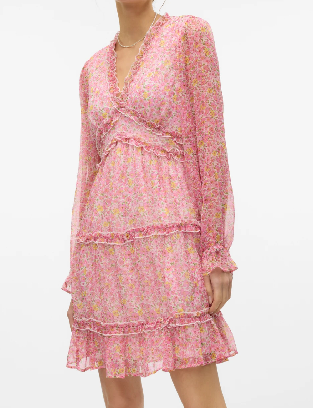 Rochie scurta Vero Moda, roz
