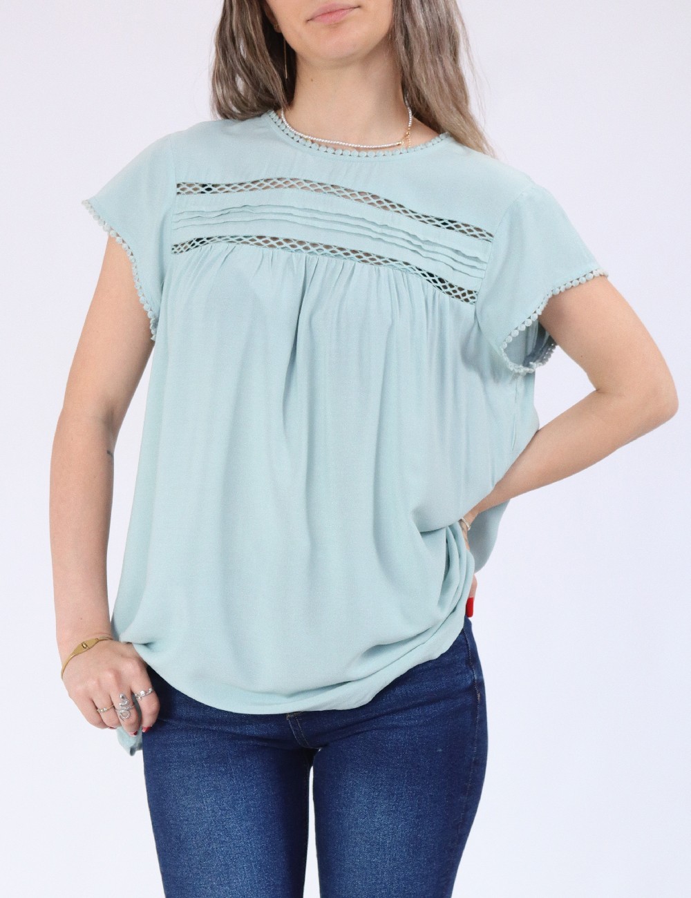 Bluza Vero Moda, turcoaz - 1 | YEO