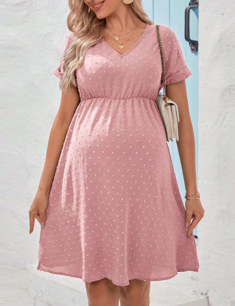 Rochie scurta SHEIN Maternity, roz