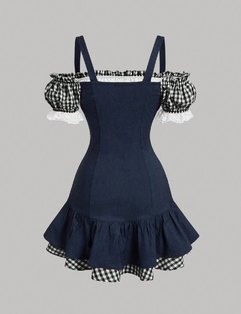Rochie scurta SHEIN, albastru - 1 | YEO
