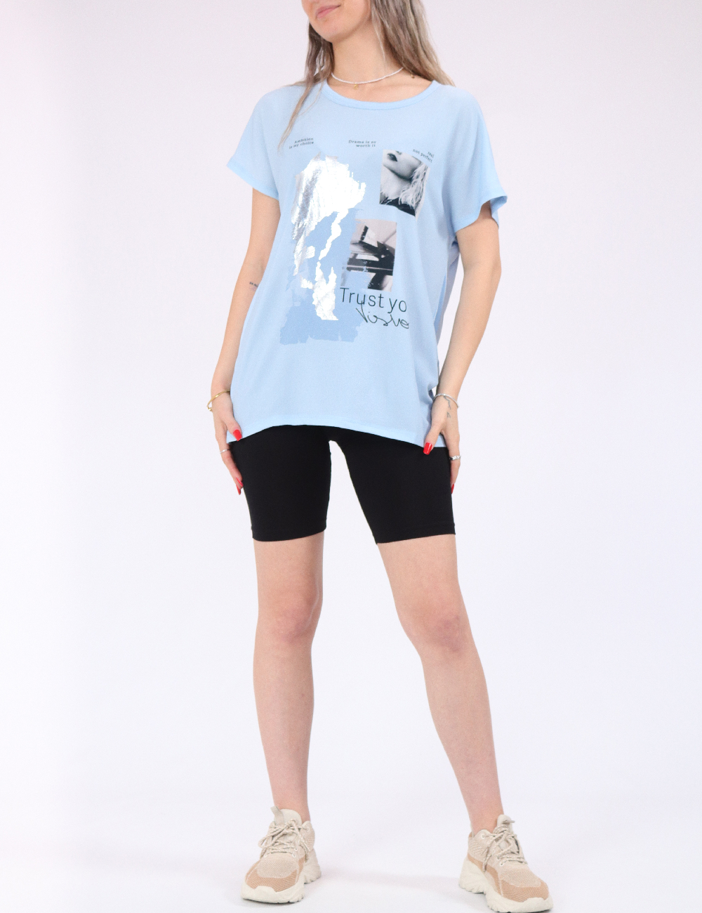 Tricou Only, albastru