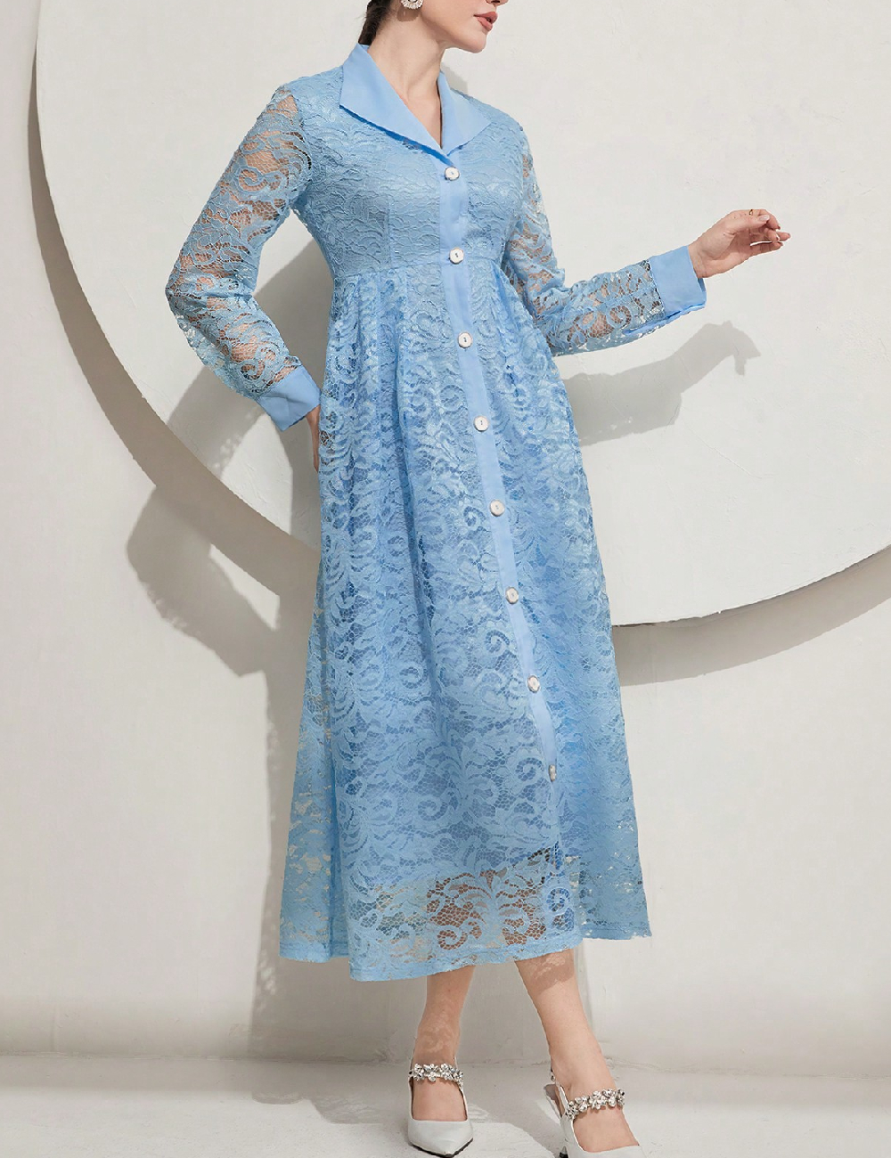 Rochie lunga SHEIN, albastru