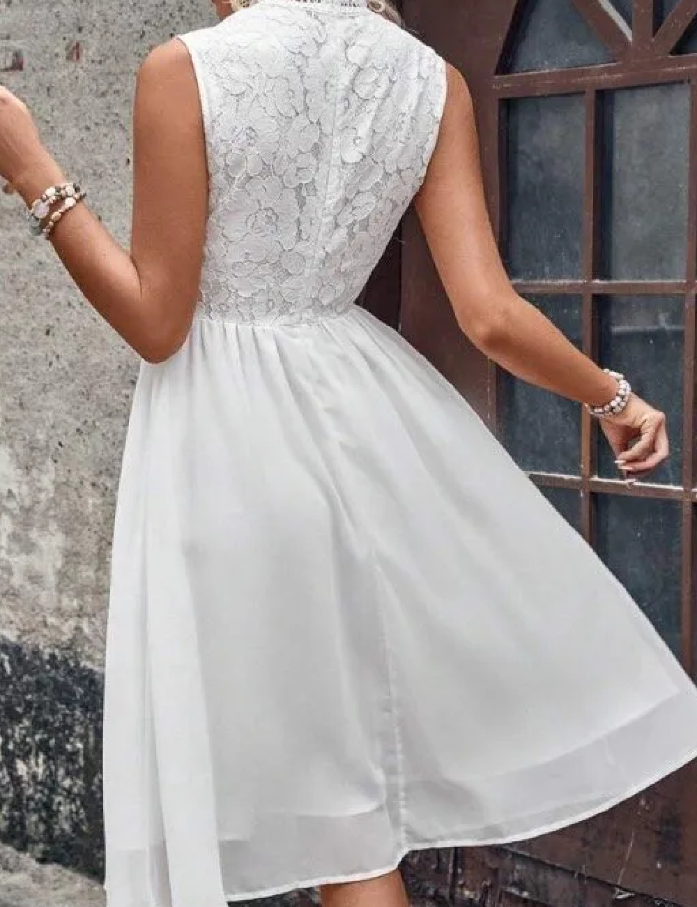 Rochie scurta SHEIN, alb - 1 | YEO