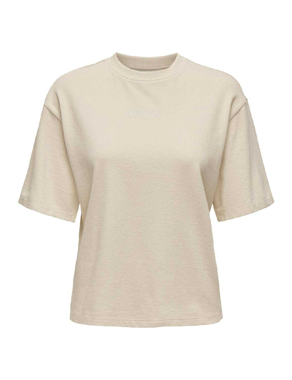 Tricou Only, crem