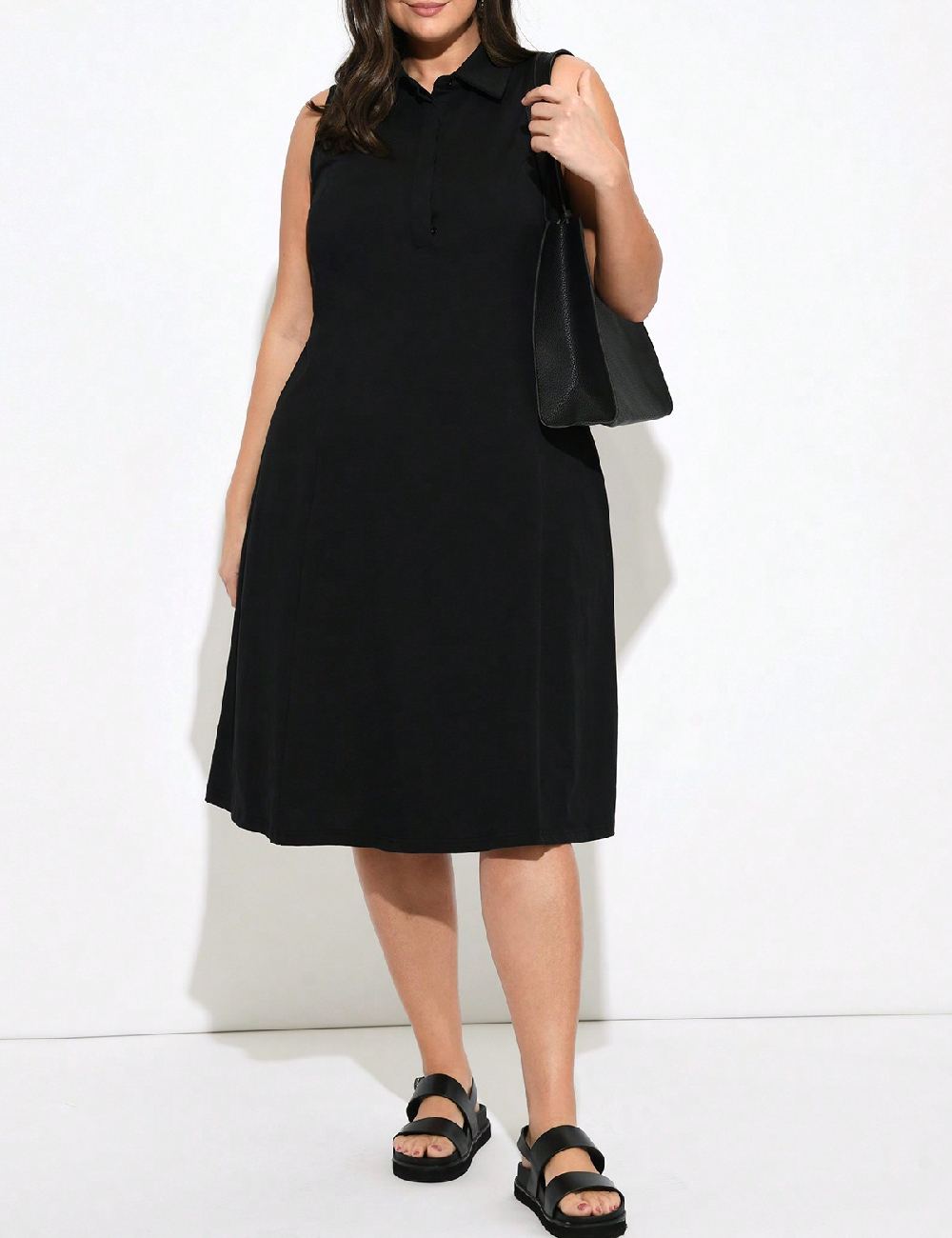 Rochie medie SHEIN CURVE, negru