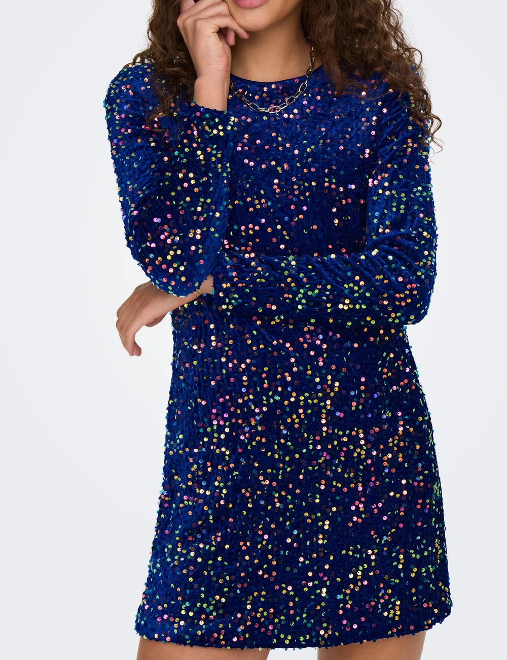 Rochie scurta Only, albastru