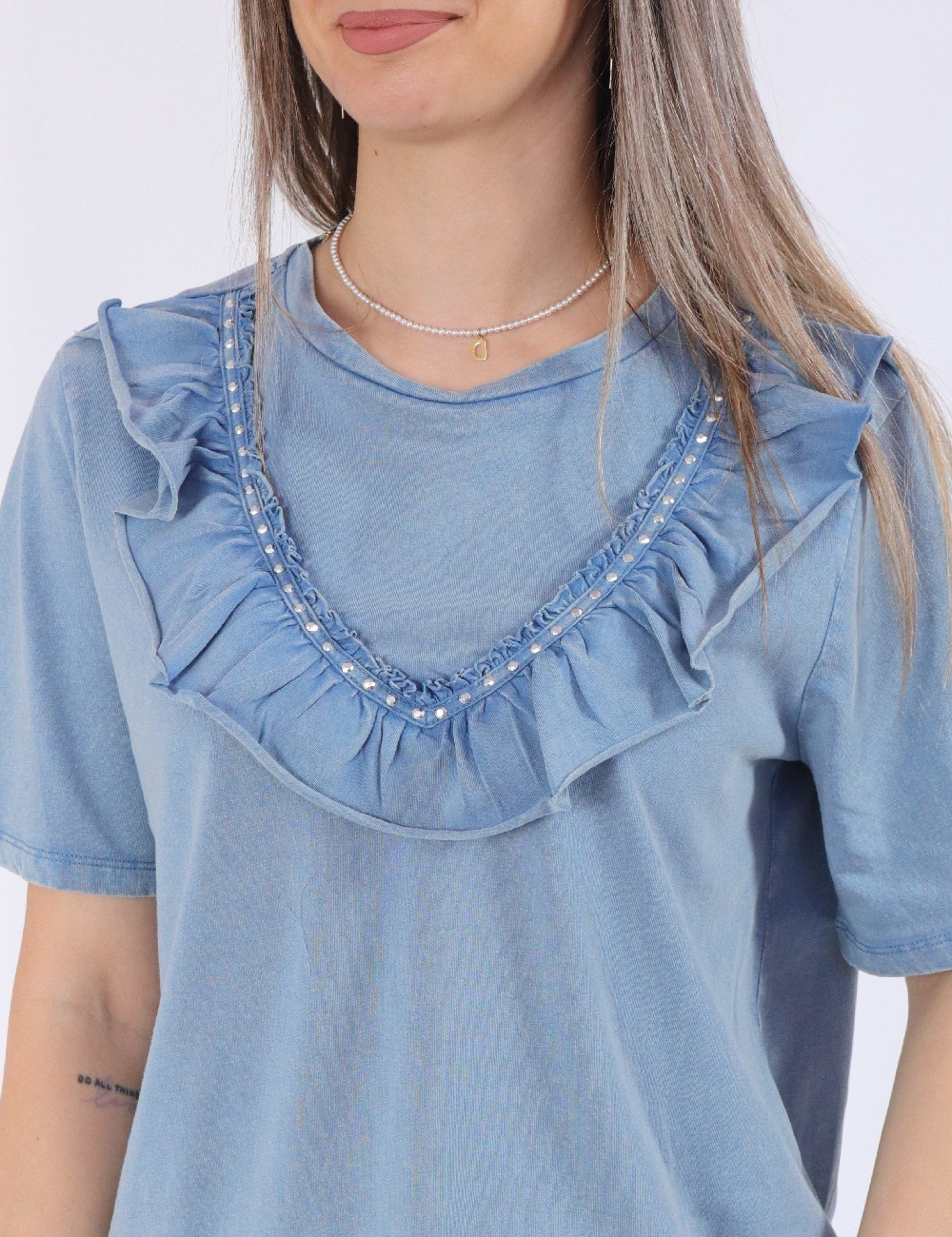 Tricou Only, albastru - 1 | YEO