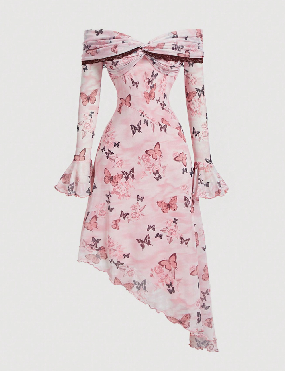 Rochie scurta SHEIN, roz