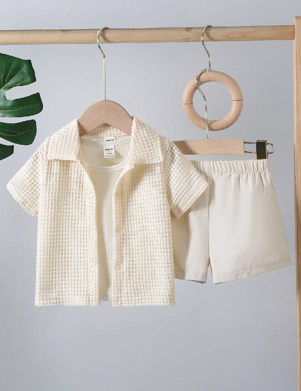 Compleu Shein Kids, crem