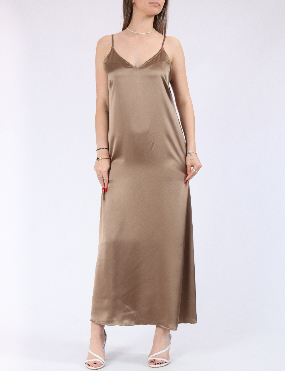Rochie lunga Only, maro