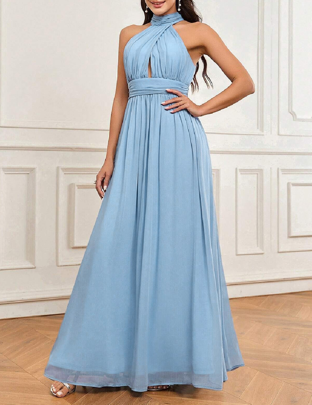 Rochie lunga SHEIN, albastru