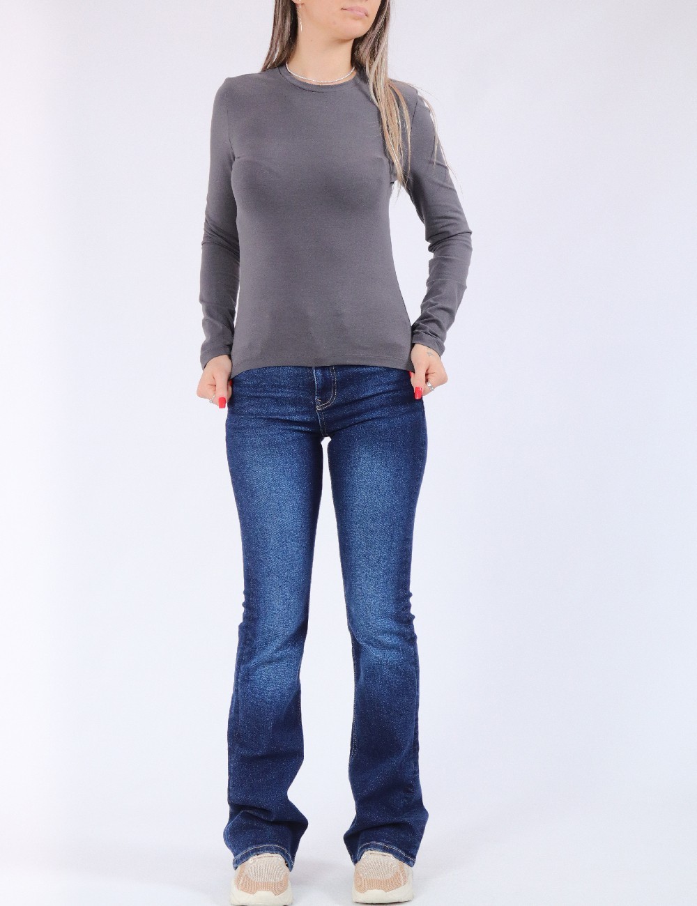 Bluza Only, gri - 1 | YEO