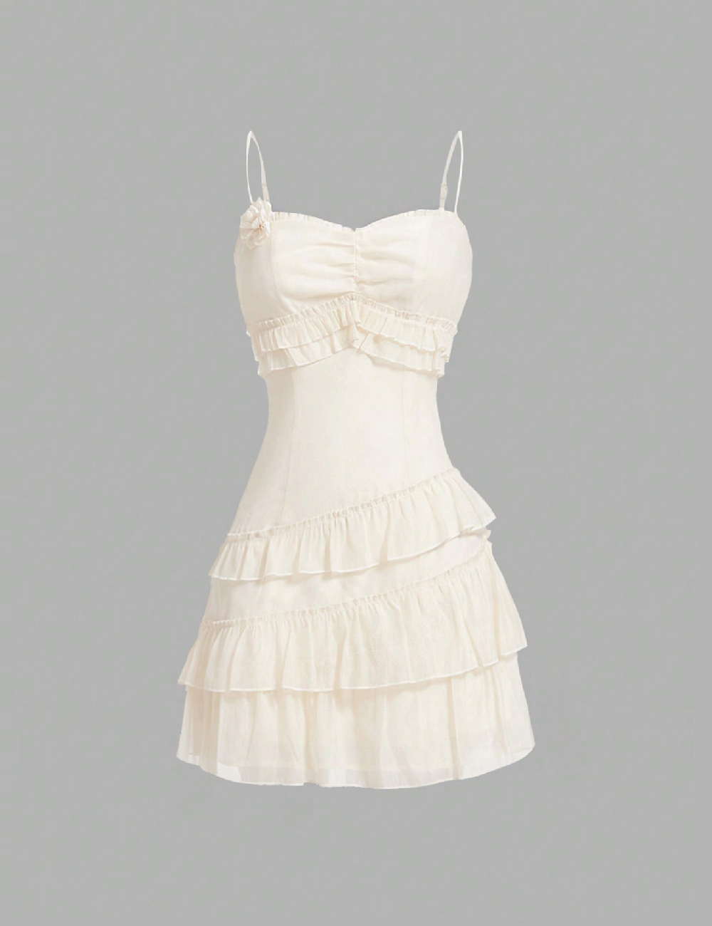 Rochie scurta SHEIN, crem
