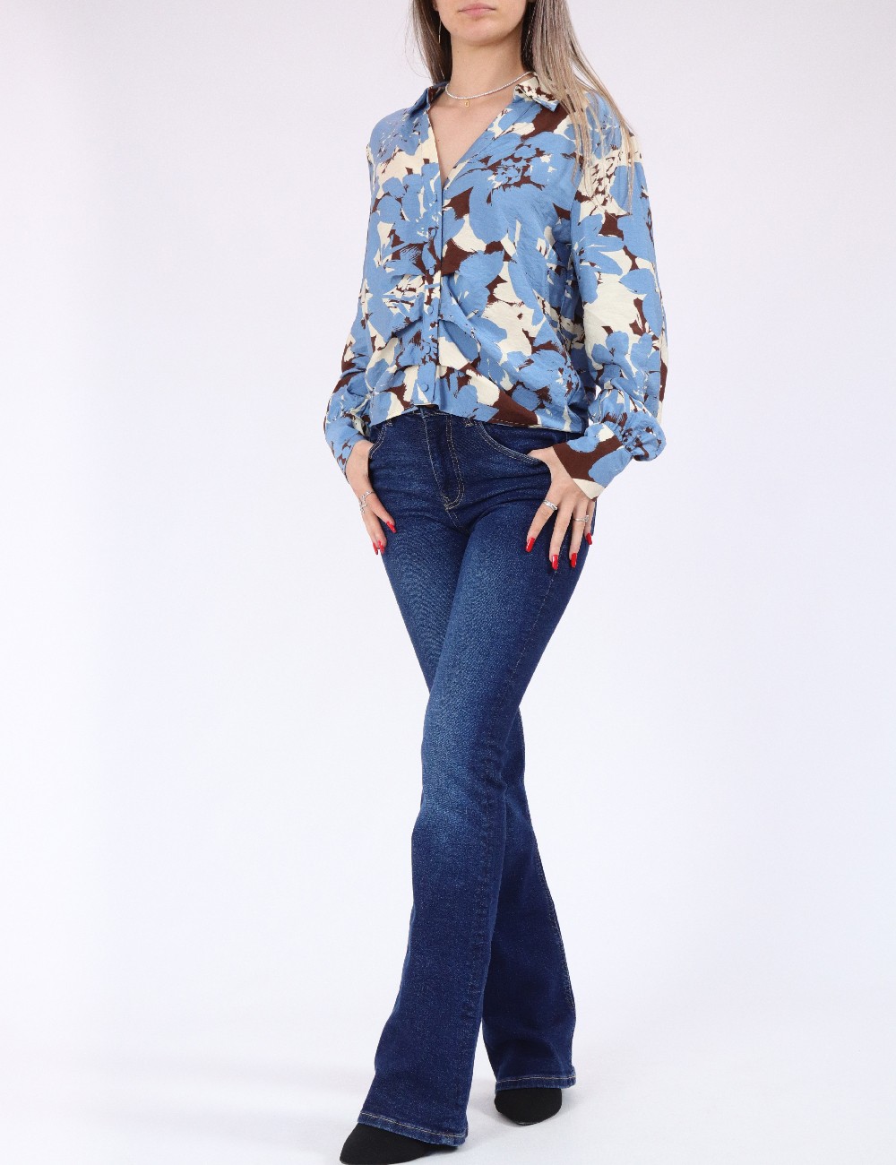 Camasa Vero Moda, albastru - 1 | YEO