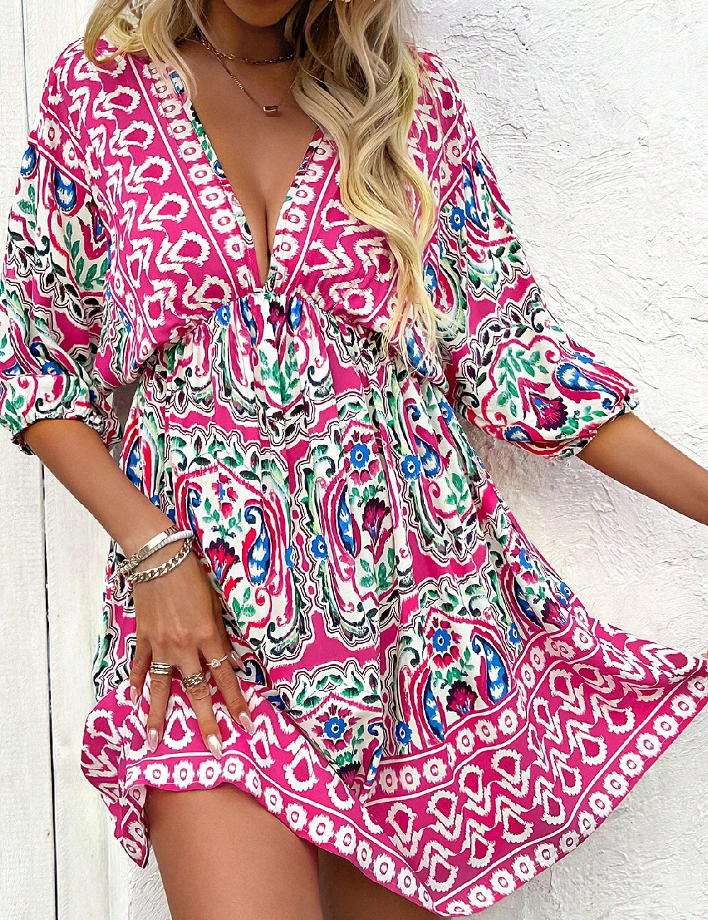 Rochie scurta SHEIN, roz