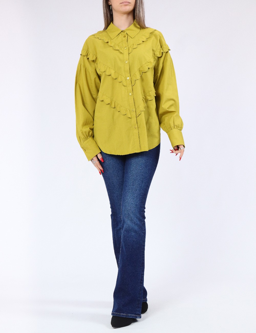 Camasa Vero Moda, verde - 1 | YEO
