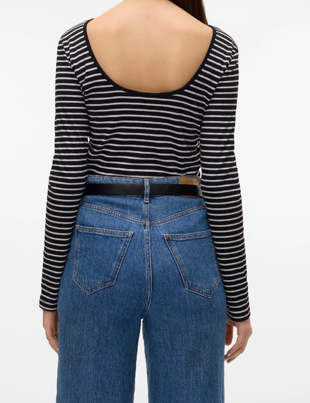 Bluza Vero Moda, alb/negru - 1 | YEO