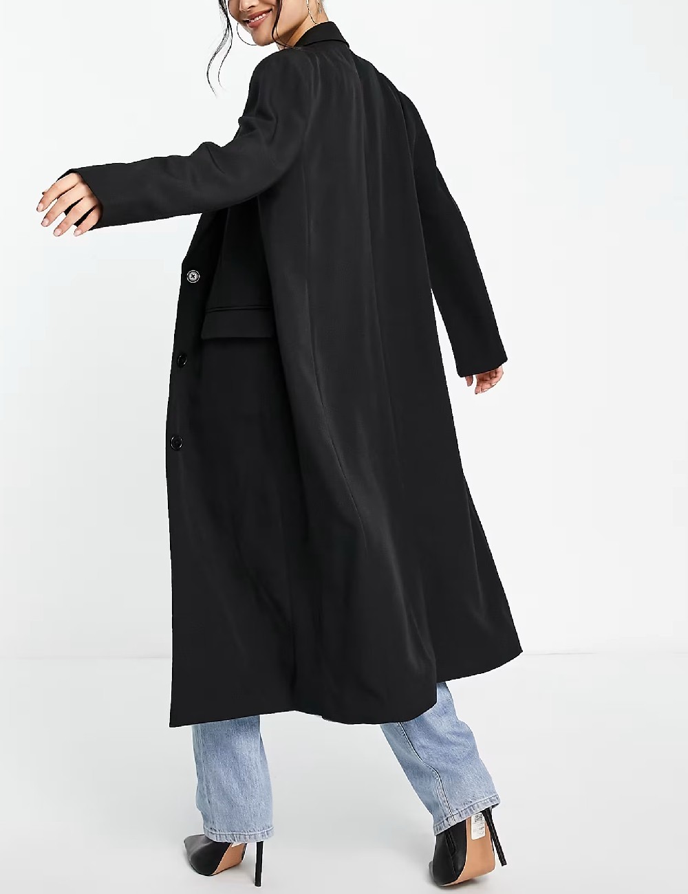 Sacou Oversize Something New, negru - 1 | YEO