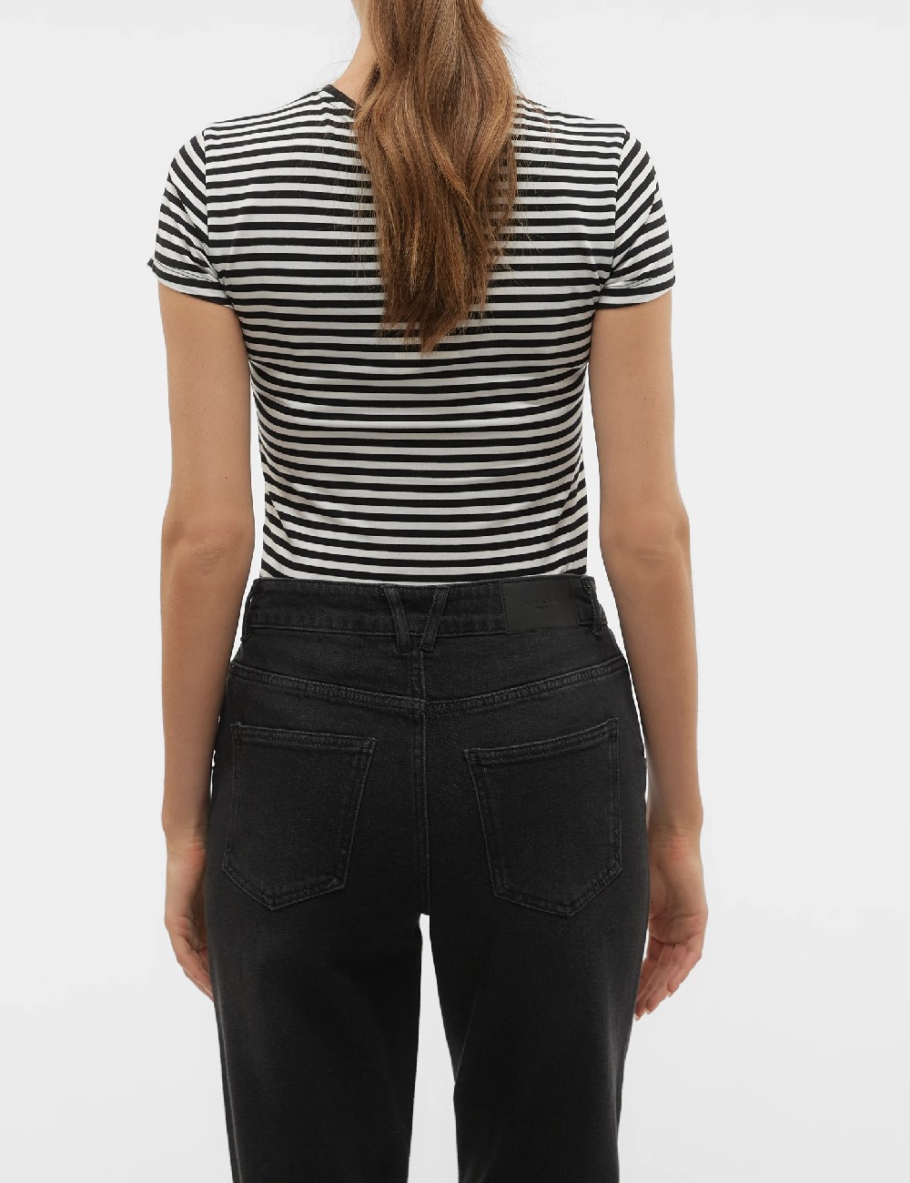 Tricou Vero Moda, alb/negru - 1 | YEO