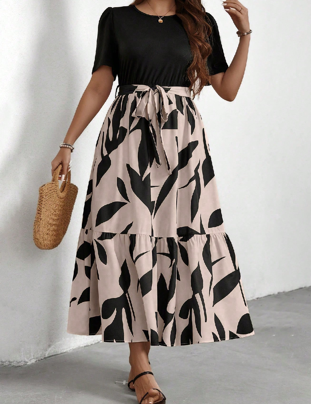 Rochie lunga SHEIN CURVE, negru