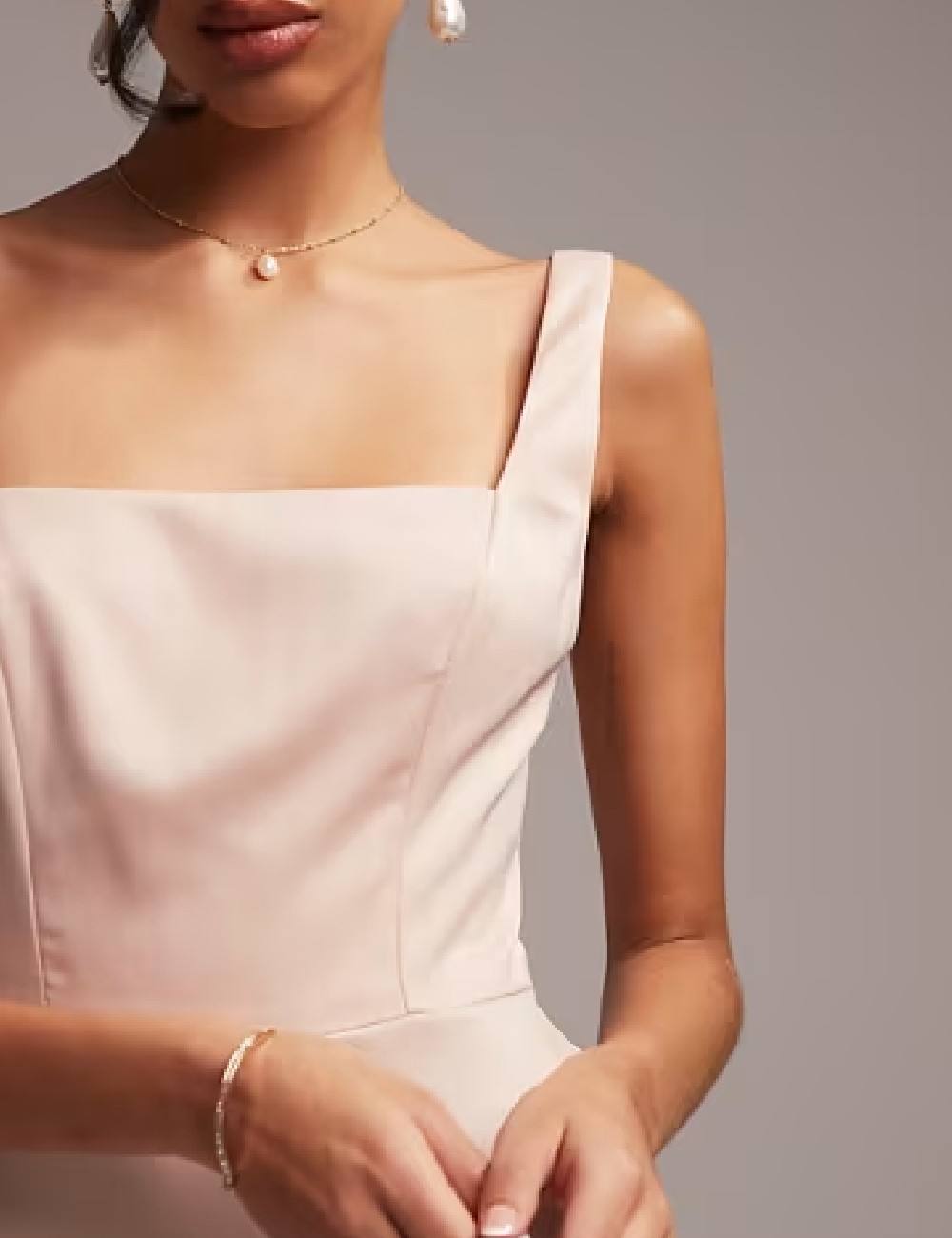 Rochie lunga ASOS, roz - 1 | YEO