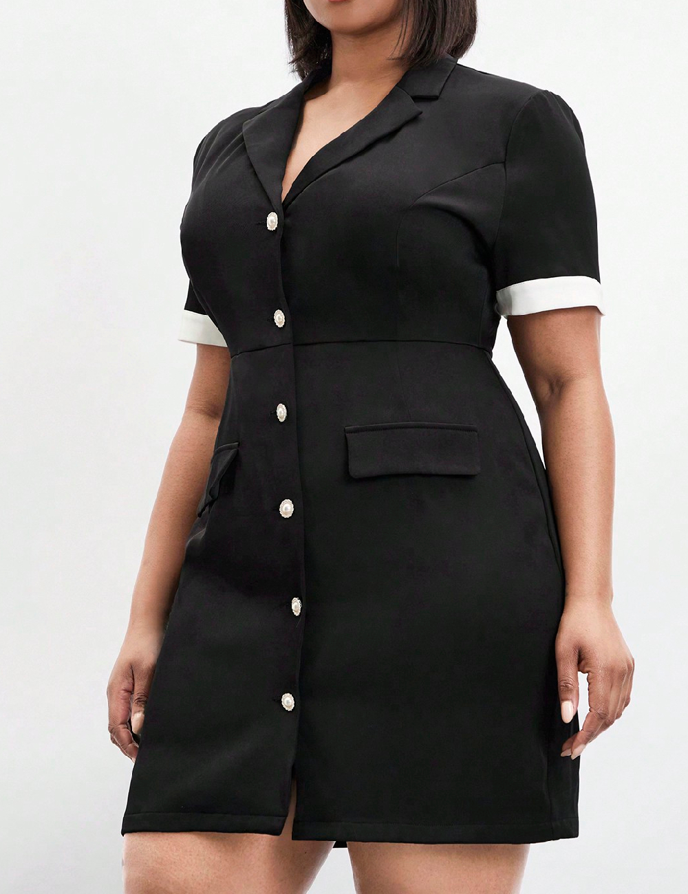 Rochie scurta SHEIN CURVE, negru